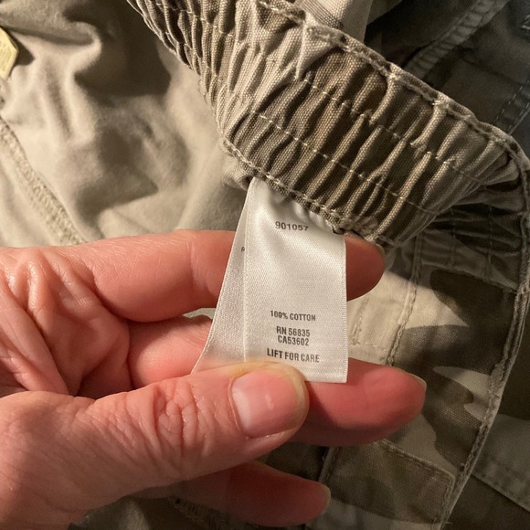 Cabelas‎ Camo Shorts Size 38 Men's Cargo Cotton 5" Inseam Pull On - Picture 4 of 9